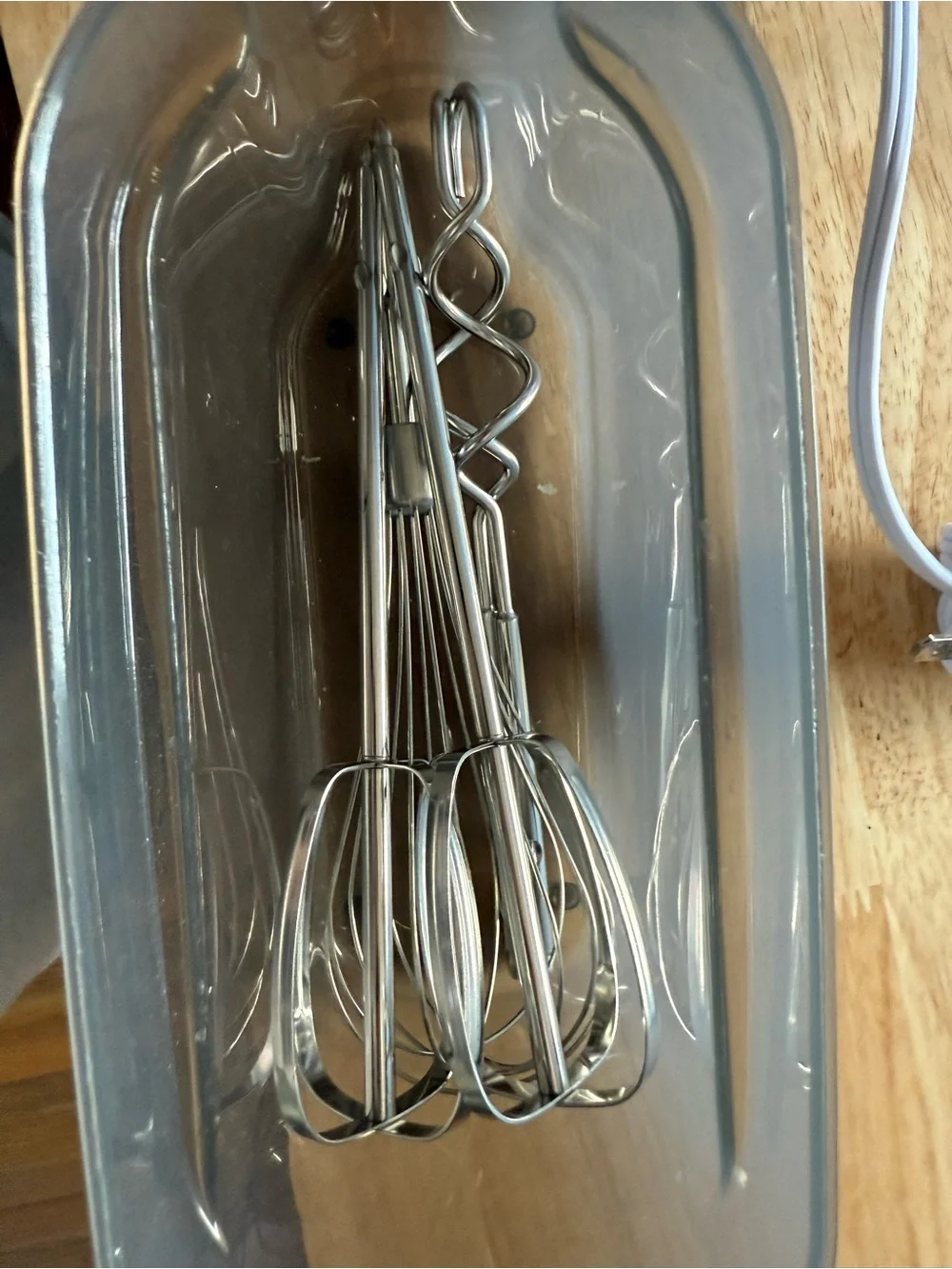 Purple Hand Mixer with Storage Case - Compact Kitchen Tool